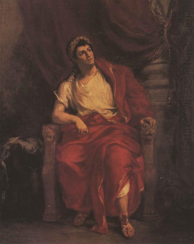 Talma als Nero in, Eugene Delacroix